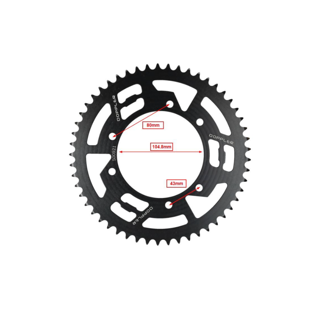 Achterkettingwiel 53T Doppler Derbi Senda