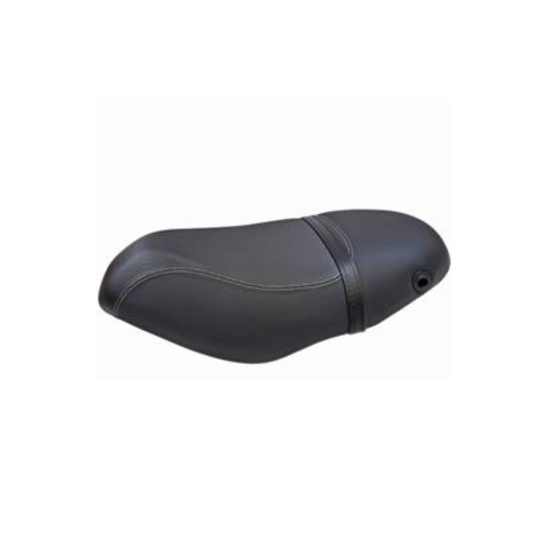 Selle Buddy noire avec passepoil blanc - Piaggio Zip 2000