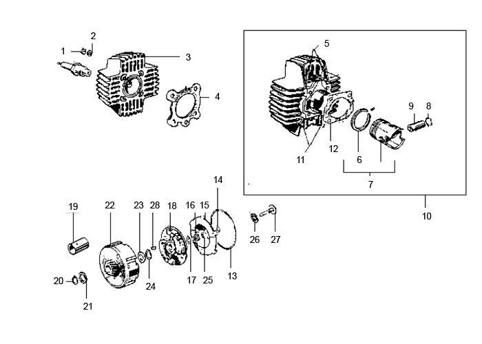 Puch Maxi – Cilinder