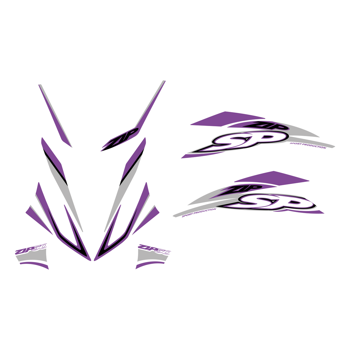 Stickerset Piaggio Zip SP H2O