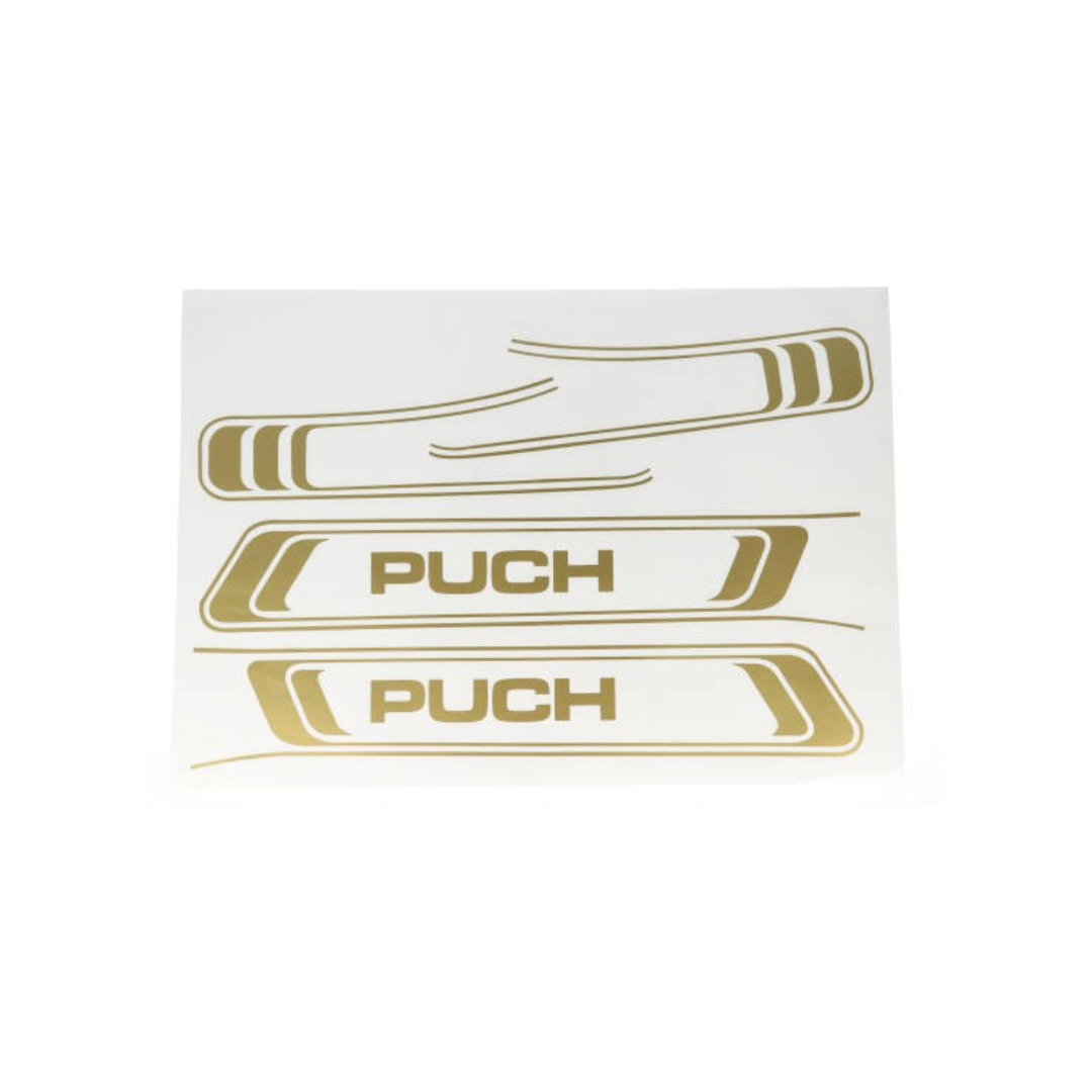 Stickerset Puch Goud Past op Puch Maxi