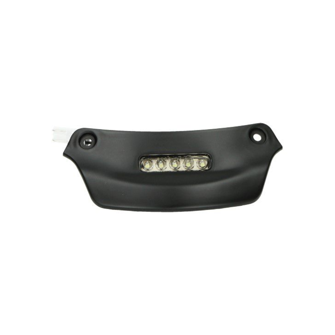 Plate di licenza di illuminazione LED completo Matt Black - Vespa Sprint/Primavera