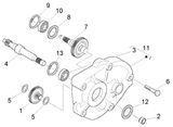 Vespa LX 50 2T – Rear wheel axle