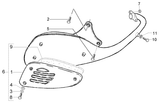Vespa LX 50 2T – After silencer