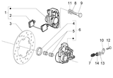 Vespa LX 50 2T – Brake caliper