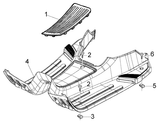 Vespa LX 50 2T – Footplate