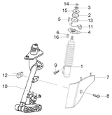 Vespa LX 50 2T – Front shock absorber