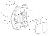 Vespa LX 50 2T – Front Storage Compartment