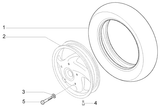 Vespa LX 50 2T – Front wheel