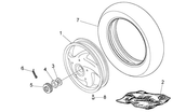 Vespa LX 50 4T – Rear wheel