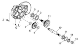 Vespa LX 50 4T – Rear wheel axle