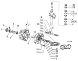 Vespa LX 50 4T – Head tube Disc brake