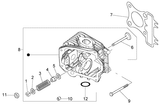 Vespa LX 50 4T – Cylinder Head Valves Parts