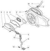 Vespa LX 50 4T – Air filter housing