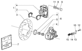 Vespa LX 50 4T – Brake caliper