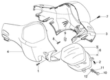 Vespa LX 50 4T – Handlebar Cover Speedometer