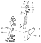 Vespa LX 50 4T – Front Shock Absorber Cover