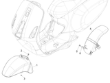 Vespa Sprint 50 25 kmh E5 2020 – Wheel arches Mudguards