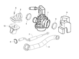 Vespa Sprint 50 2T NOABS E2 2014-2017 – Carburetor Intake Manifold