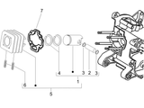 Vespa Sprint 50 2T NOABS E2 2014-2017 – Cylinder Piston Piston Pin Parts