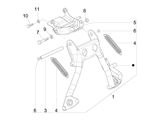 Vespa Sprint 50 2T NOABS E2 2014-2017 – Center stand