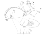 Vespa Sprint 50 2T NOABS E2 2014-2017 – Rear silencer