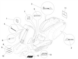 Vespa Sprint 50 2T NOABS E2 2014-2017 – Stickers Emblems