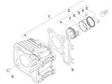 Vespa Sprint 50 4T 2V 25 kmh NOABS E2 2014-2017 – Cylinder Piston Piston Pin Parts