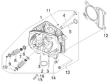 Vespa Sprint 50 4T 2V 25 kmh NOABS E2 2014-2017 – Cylinder Head Valves