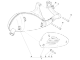 Vespa Sprint 50 4T 2V 25 kmh NOABS E2 2014-2017 – Rear silencer