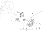 Vespa Sprint 50 4T 2V 25 kmh NOABS E2 2014-2017 – Transmission