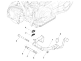 Vespa Sprint 50 4T 3V 25 kmh E4 2017-2020 – Center stand