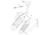 Vespa Sprint 50 4T 3V 25 kmh E4 2017-2020 – Rear silencer