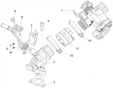 Vespa Sprint 50 4T 3V E5 2020 – Collettore Aspirazione Iniettore Corpo Farfallato