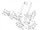 Vespa Sprint 50 4T 3V E5 2020 – Serie sterzo forcella anteriore