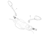 Vespa Sprint 50 4T 4V NOABS E2 2014-2017 – Rear view mirror(s)