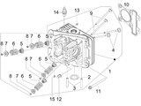 Vespa Sprint 50 4T 4V NOABS E2 2014-2017 – Cylinder Head Valves