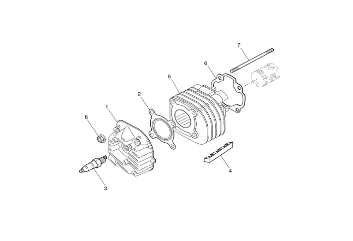 Yamaha Aerox 100 2T – Cilinder