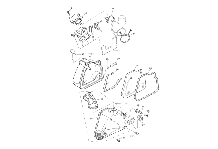 Yamaha Aerox 100 2T – Toevoer Luchtfilter