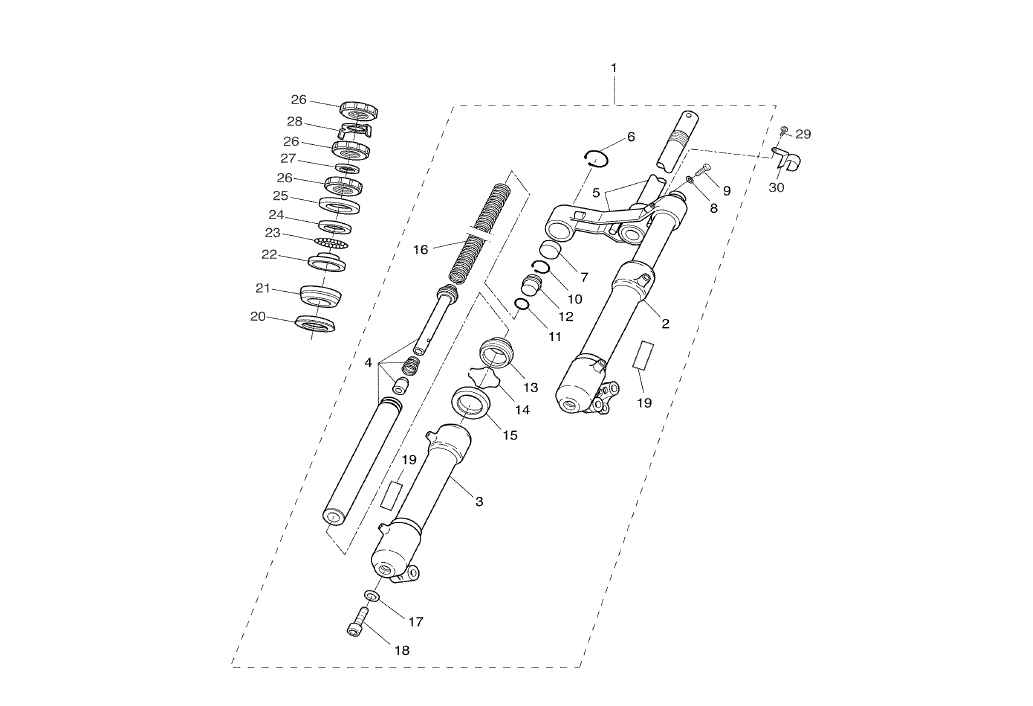 Yamaha Aerox 100 2T – Vork