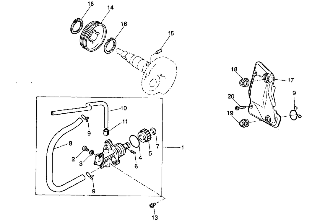 Yamaha Aerox 50 R – Oliepomp