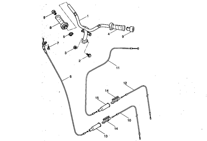 Yamaha Aerox 50 R – Stuur Gaskabel