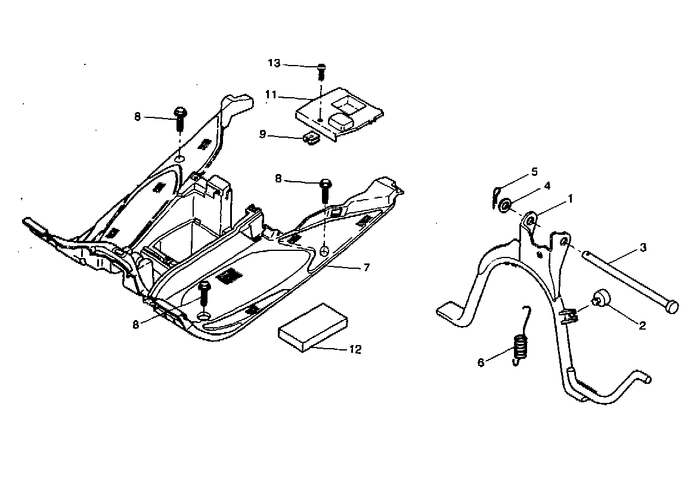 Yamaha Aerox 50 R – Treeplank Standaard