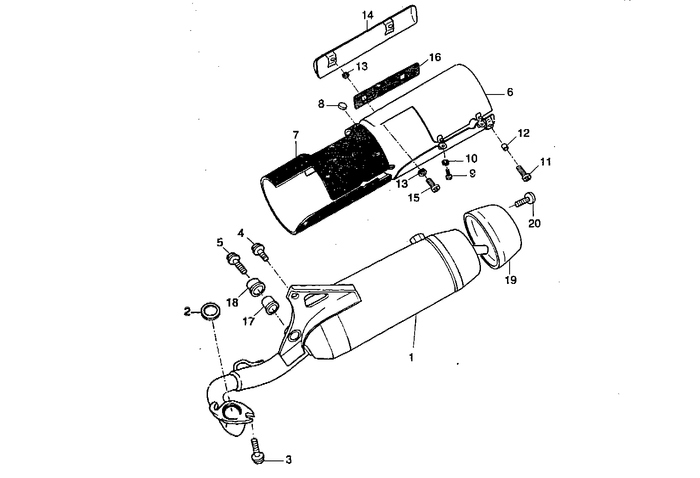 Yamaha Aerox 50 R – Uitlaat