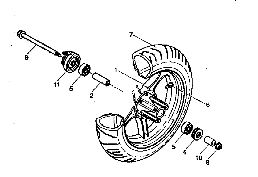 Yamaha Aerox 50 R – Voorwiel
