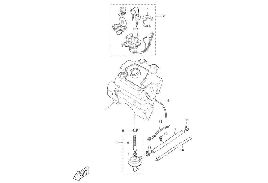 Yamaha Aerox 50 SP – Benzinetank