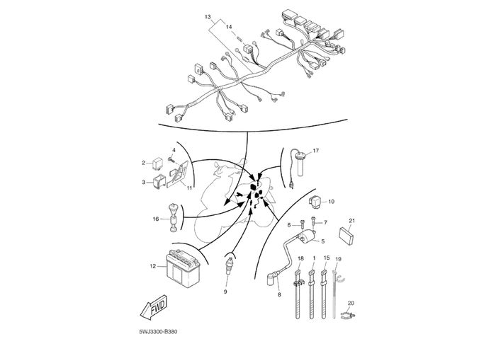 Yamaha Aerox 50 SP – Bobine Cdi Unit Accu