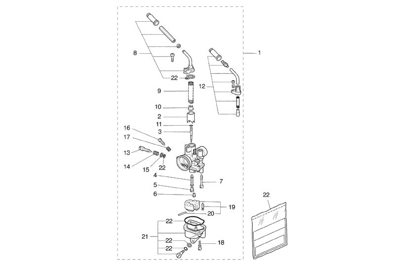 Yamaha Aerox 50 SP – Carburateur Automatische Start