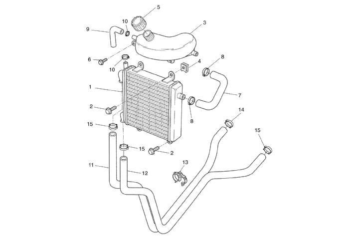Yamaha Aerox 50 SP – Radiateur