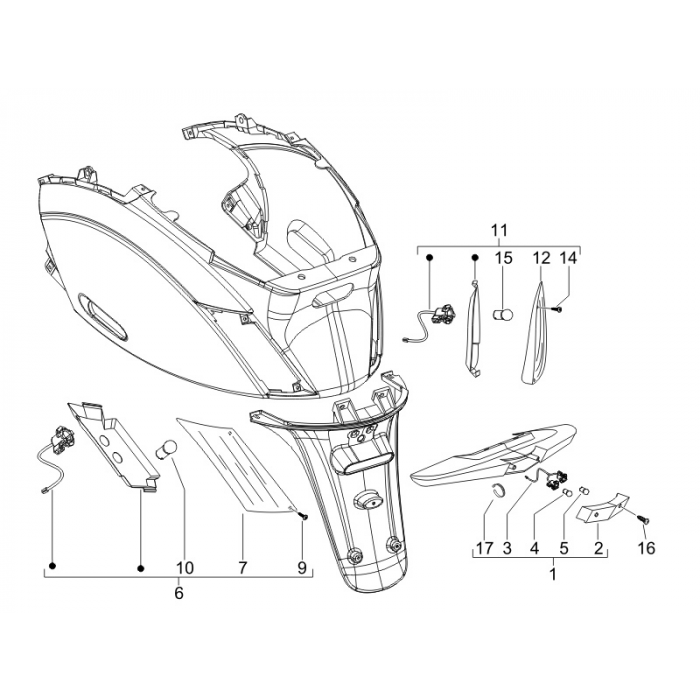 Hecklichter - Blitzlichter | ZIP 50 4t 25 km/h Noabs E2 2006-2016 (EMEA)